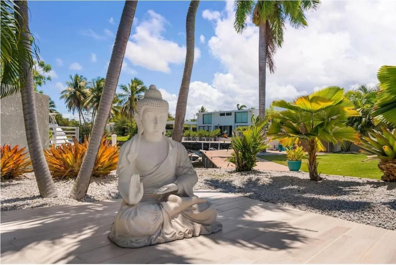 Feriehus Waterfront Luxury Home With Dock In San Juan Pinones Puerto Rico